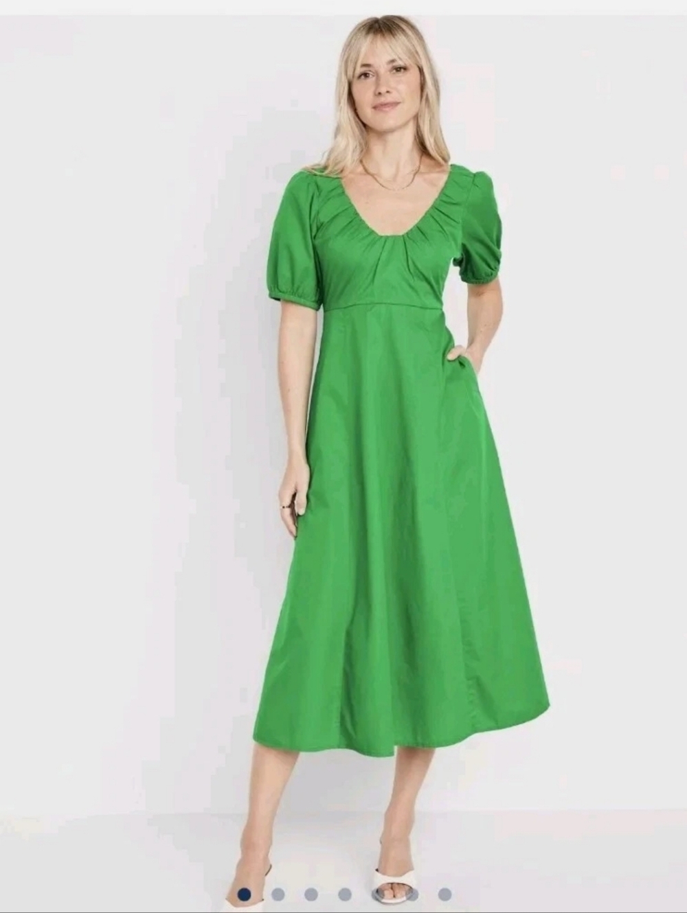 Old Navy Green Midi Dress Size XS